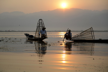 Image showing ASIA MYANMAR INLE LAKE