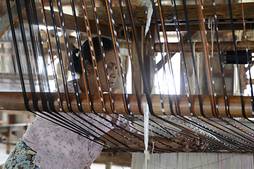 Image showing ASIA MYANMAR NYAUNGSHWE WEAVING FACTORY