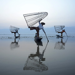 Image showing ASIA MYANMAR INLE LAKE