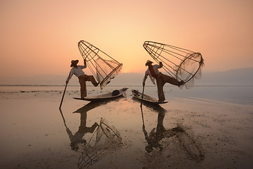 Image showing ASIA MYANMAR INLE LAKE