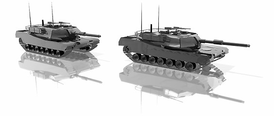 Image showing black tanks