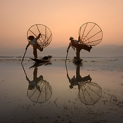 Image showing ASIA MYANMAR INLE LAKE