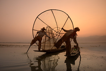 Image showing ASIA MYANMAR INLE LAKE