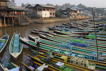 Image showing ASIA MYANMAR NYAUNGSHWE WEAVING FACTORY