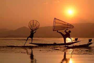 Image showing ASIA MYANMAR INLE LAKE