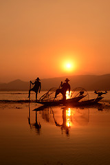 Image showing ASIA MYANMAR INLE LAKE