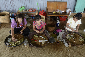 Image showing ASIA MYANMAR NYAUNGSHWE TABACCO FACTORY