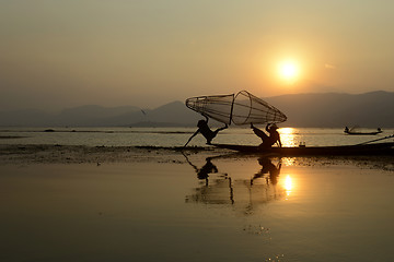 Image showing ASIA MYANMAR INLE LAKE