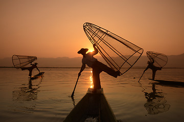 Image showing ASIA MYANMAR INLE LAKE