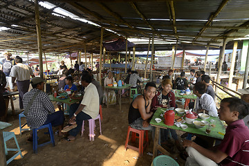 Image showing ASIA MYANMAR NYAUNGSHWE WEAVING FACTORY