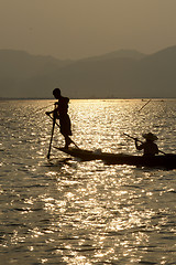 Image showing ASIA MYANMAR INLE LAKE