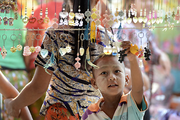 Image showing ASIA MYANMAR NYAUNGSHWE  MARKET