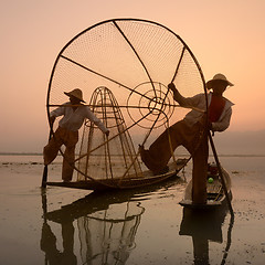 Image showing ASIA MYANMAR INLE LAKE