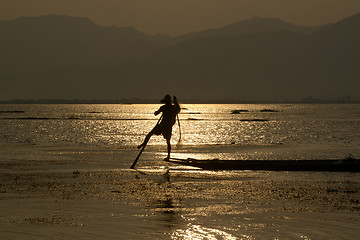 Image showing ASIA MYANMAR INLE LAKE