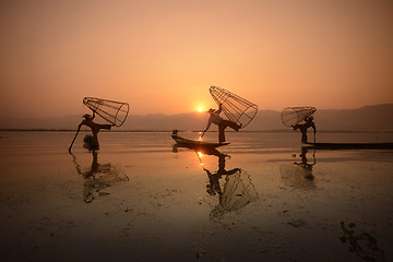 Image showing ASIA MYANMAR INLE LAKE