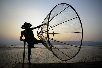 Image showing ASIA MYANMAR INLE LAKE