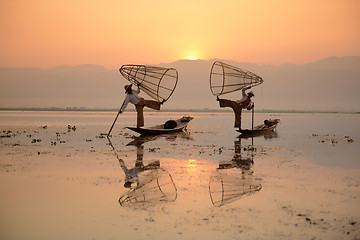 Image showing ASIA MYANMAR INLE LAKE