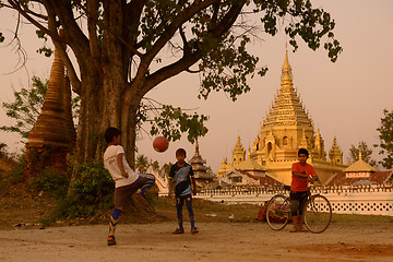 Image showing ASIA MYANMAR NYAUNGSHWE SOCCER FOOTBALL