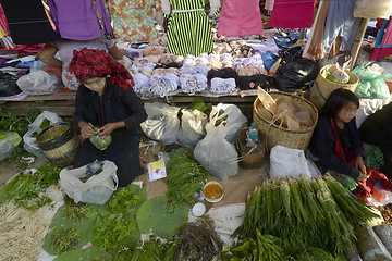 Image showing ASIA MYANMAR NYAUNGSHWE INLE LAKE MARKET