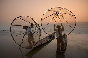 Image showing ASIA MYANMAR INLE LAKE