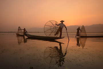 Image showing ASIA MYANMAR INLE LAKE