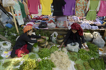 Image showing ASIA MYANMAR NYAUNGSHWE INLE LAKE MARKET