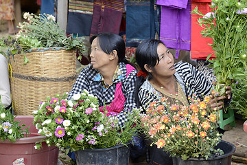 Image showing ASIA MYANMAR NYAUNGSHWE WEAVING FACTORY