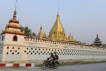 Image showing ASIA MYANMAR INLE LAKE NYAUNGSHWN PAGODA