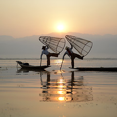 Image showing ASIA MYANMAR INLE LAKE