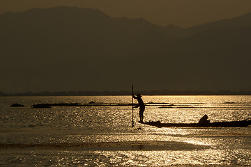 Image showing ASIA MYANMAR INLE LAKE