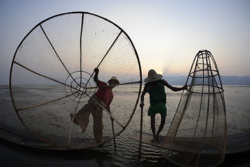 Image showing ASIA MYANMAR INLE LAKE