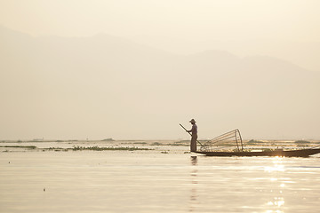 Image showing ASIA MYANMAR INLE LAKE