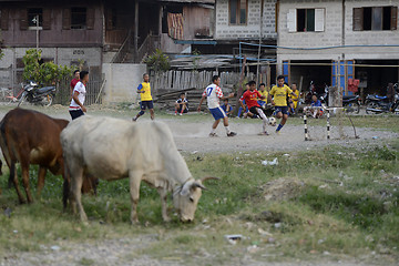 Image showing ASIA MYANMAR NYAUNGSHWE SOCCER FOOTBALL