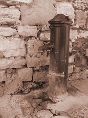 Image showing old fountain in a provence village