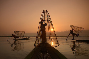 Image showing ASIA MYANMAR INLE LAKE