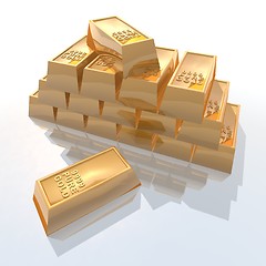 Image showing gold bars