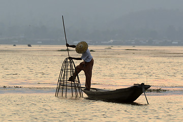 Image showing ASIA MYANMAR INLE LAKE