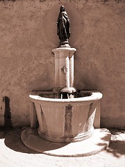 Image showing old fountain in a provence village