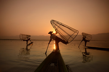 Image showing ASIA MYANMAR INLE LAKE