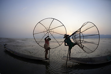 Image showing ASIA MYANMAR INLE LAKE