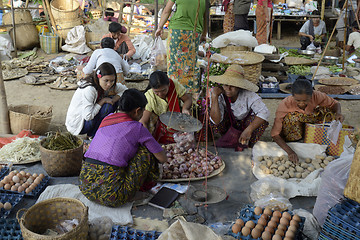 Image showing ASIA MYANMAR NYAUNGSHWE WEAVING FACTORY