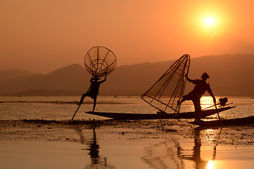 Image showing ASIA MYANMAR INLE LAKE