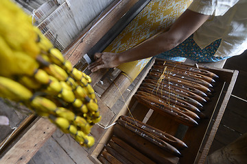 Image showing ASIA MYANMAR NYAUNGSHWE WEAVING FACTORY