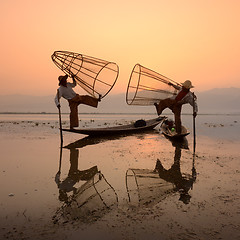 Image showing ASIA MYANMAR INLE LAKE