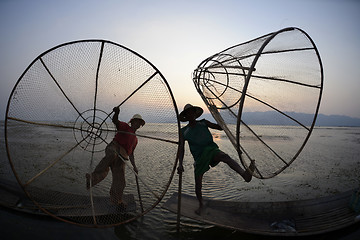 Image showing ASIA MYANMAR INLE LAKE