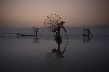 Image showing ASIA MYANMAR INLE LAKE