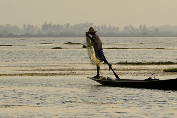 Image showing ASIA MYANMAR INLE LAKE