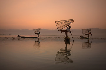 Image showing ASIA MYANMAR INLE LAKE