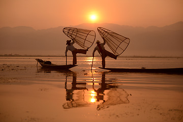 Image showing ASIA MYANMAR INLE LAKE