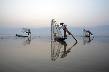 Image showing ASIA MYANMAR INLE LAKE